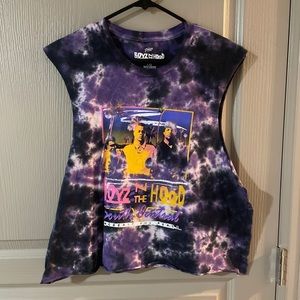 Boyz n the Hood Womens Philcos Purple L Tie Dye Tank Top